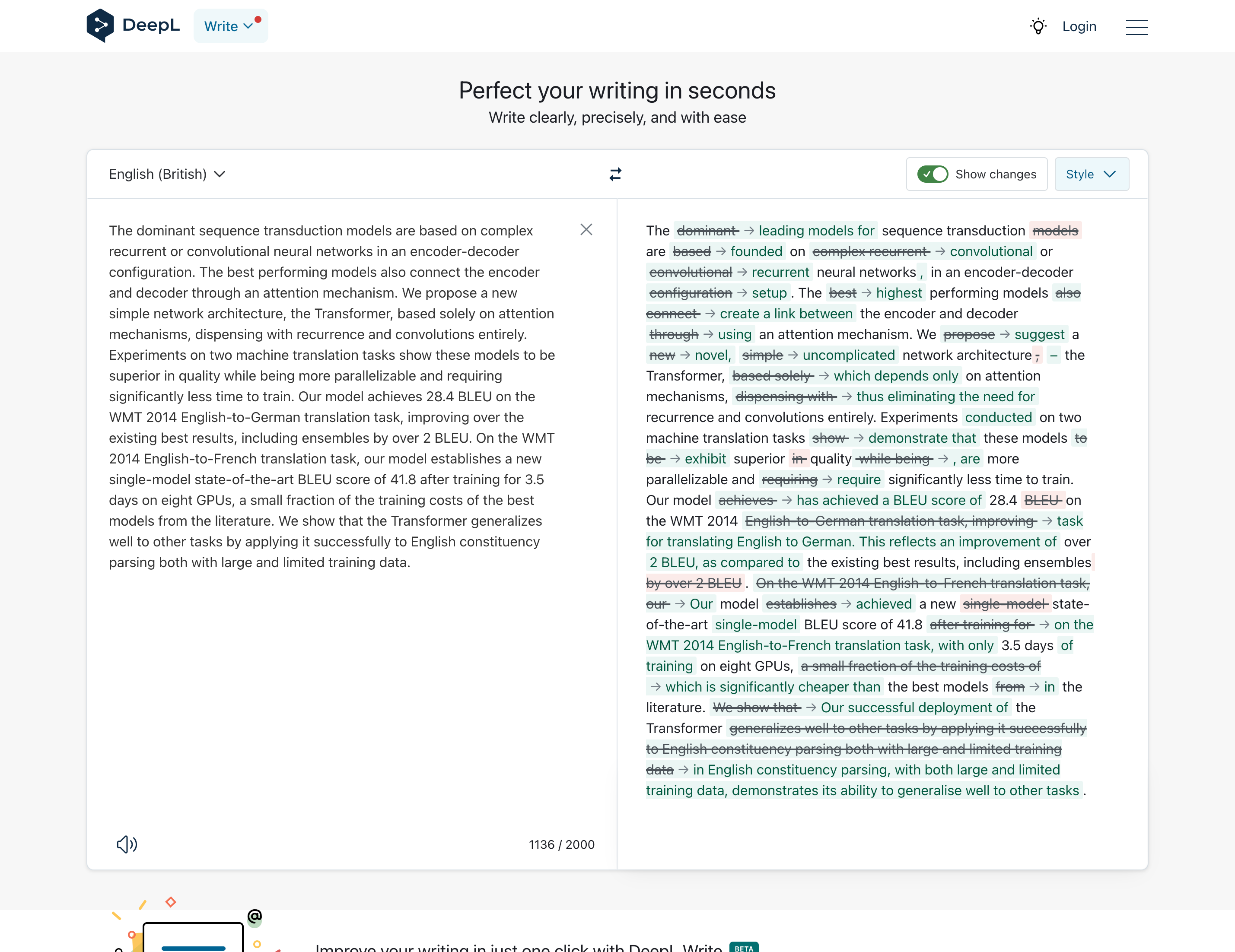 DeepL Write | Tools for Academic Research | KausalFlow