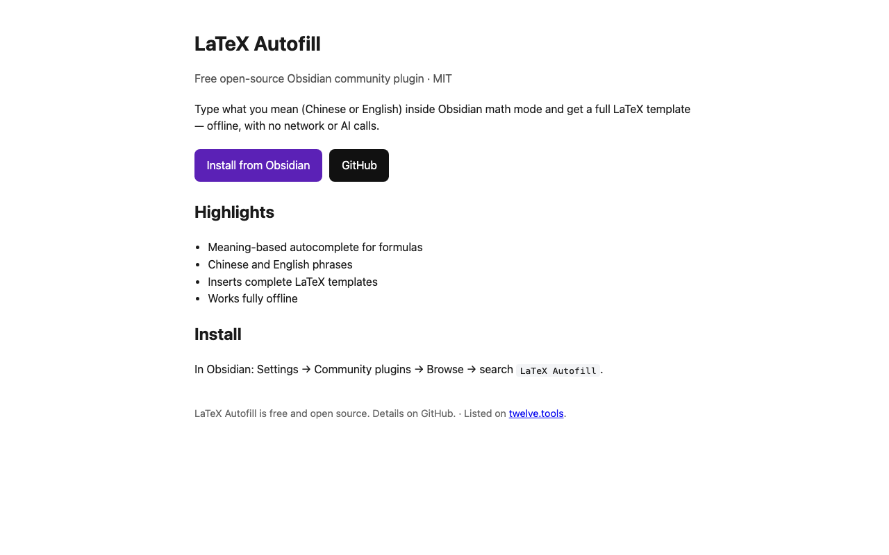 LaTeX Autofill